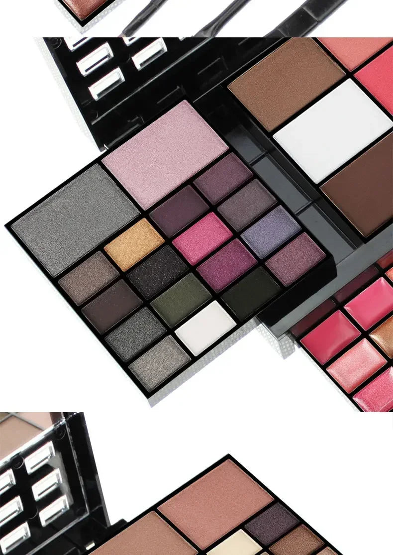 74 Color Professional Makeup Set with Eyeshadow Lip Gloss Matte Concealer and Flash Lipstick in Gift Box for Women