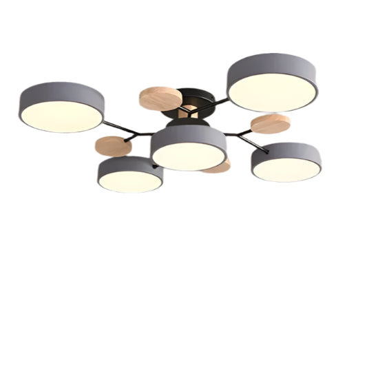 IRALAN Modern Macaron Color LED Ceiling Pendant Lamp for Home Kitchen and Office Decor
