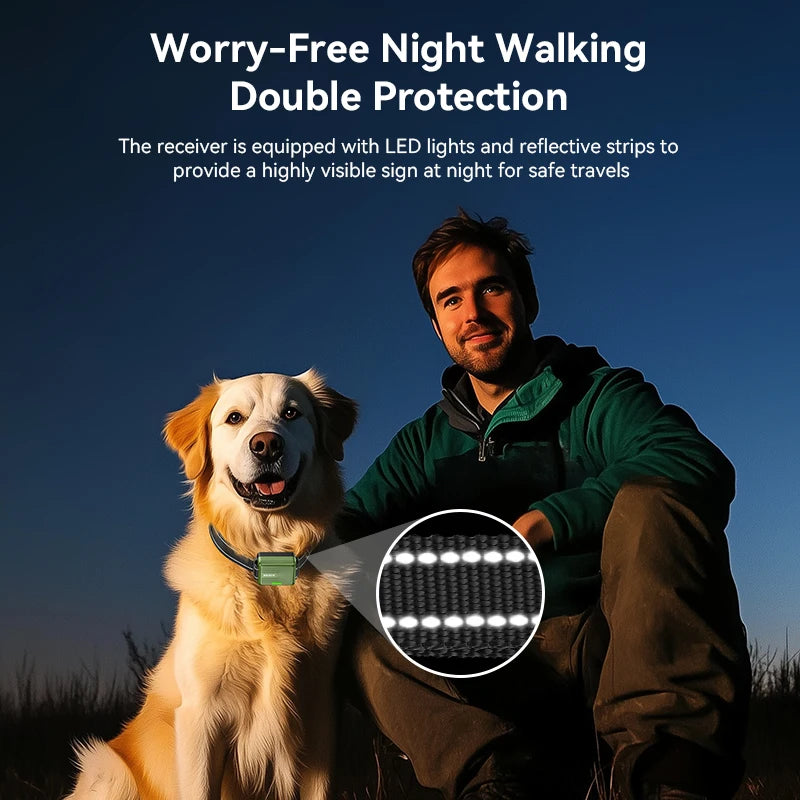 ROJECO Electric Dog Training Collar Remote Control Rechargeable Training Collar For Pet Dog Puppy Bark Control Stop Shock Collar