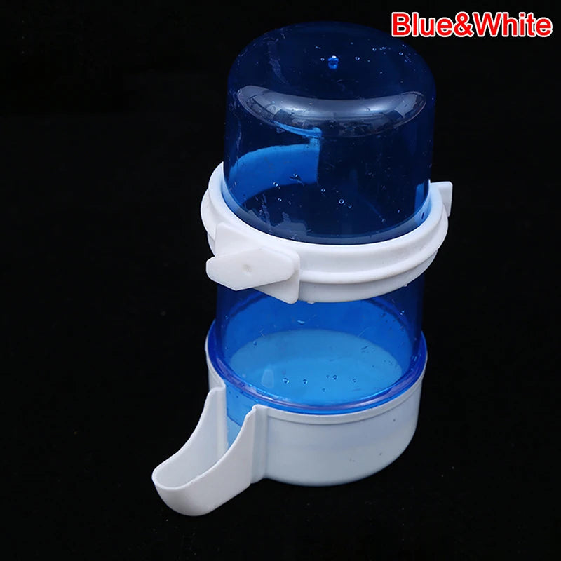 1X High Quality 1Pc Bird Feeder Plastic Food Water Feeding Automatic Drinker Parrot Pet Dispenser Drinking Cup Bowls Parrot Cage