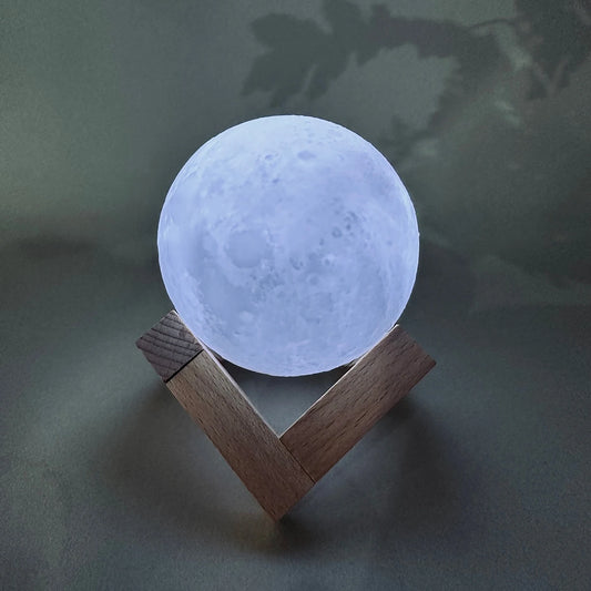 Fashion Creative Moon Light 8cm Desktop Bedside Soft Light