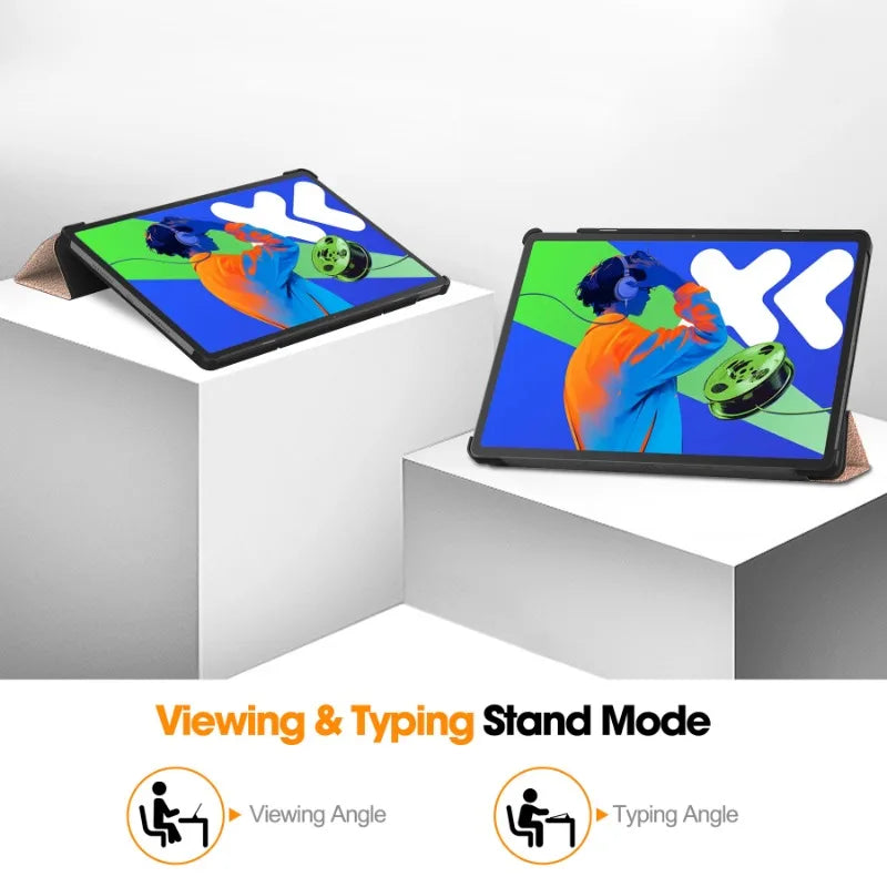 Smart Case for Lenovo Xiaoxin Pad Pro 12.7 Inch 2025 Folding Flip Stand with Auto Sleep Feature Tablet Cover