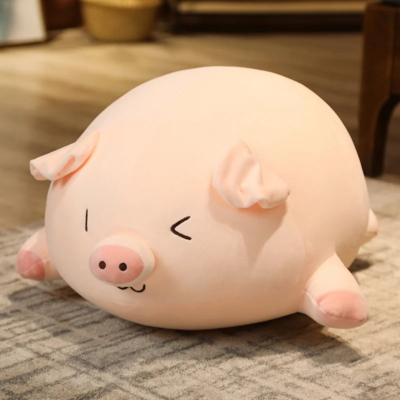 Squish Pig Stuffed Doll Plush Piggy Toy Soft Pillow Cushion for Kids and Babies Available in 40cm 50cm 60cm 80cm