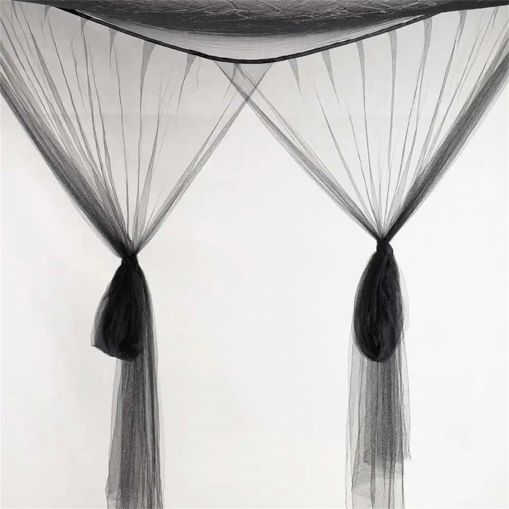 Mosquito Net Cotton Four-Door Canopy for King/Queen Bed