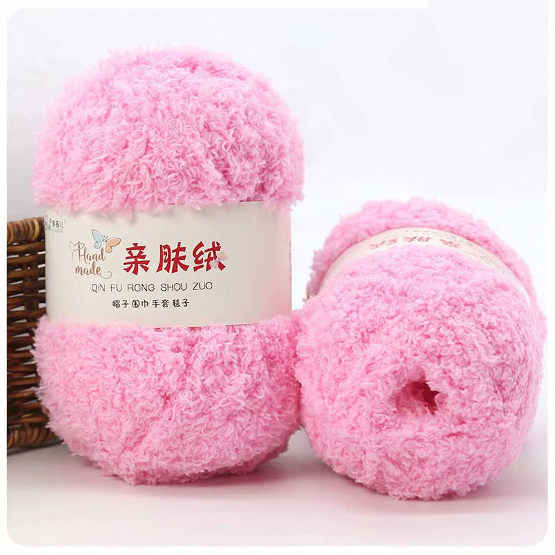 50g/Set Chenille Yarn Soft Coral Velvet for Knitting DIY