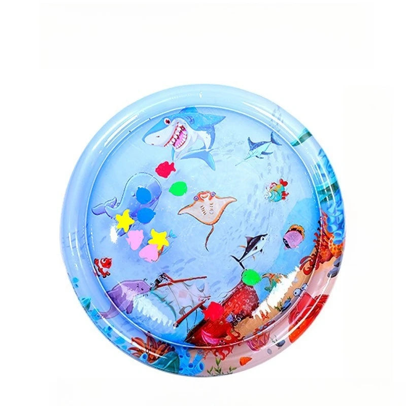 Water Sensory Play Mat Thickened Inflatable Water Mat For Cat And Dog Pet Playmat With Fish Sea Ocean Theme Sensory Toy Water