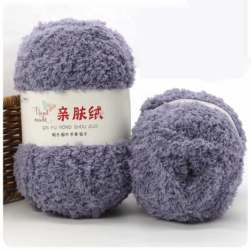 50g/Set Chenille Yarn Soft Coral Velvet for Knitting DIY