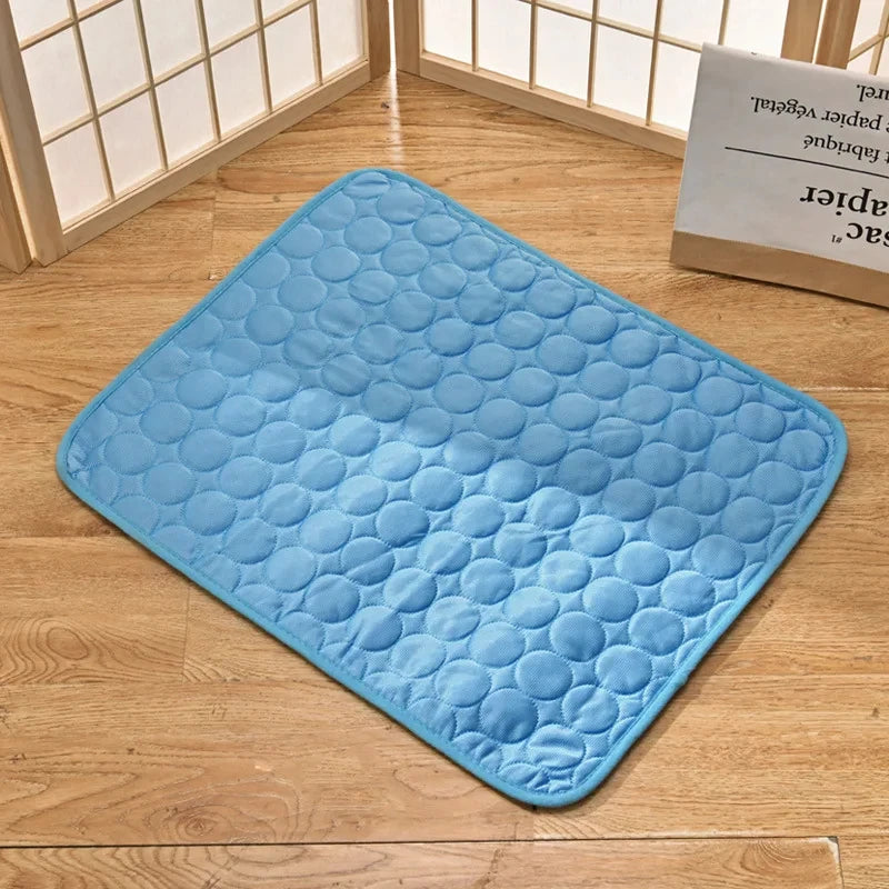Dog Cooling Mat Summer Pad Breathable Washable Pet Bed