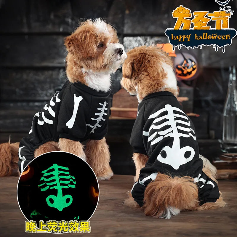 Halloween Dog Dress Pet Costume with Wings Cute Party Outfit Festival Clothing for Dogs