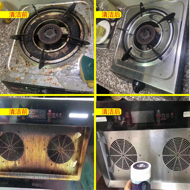 Household Degreasing Powder for Kitchen Extractor Hood Heavy Oil Cleaner Concentrated Grime Remover Chef Approved