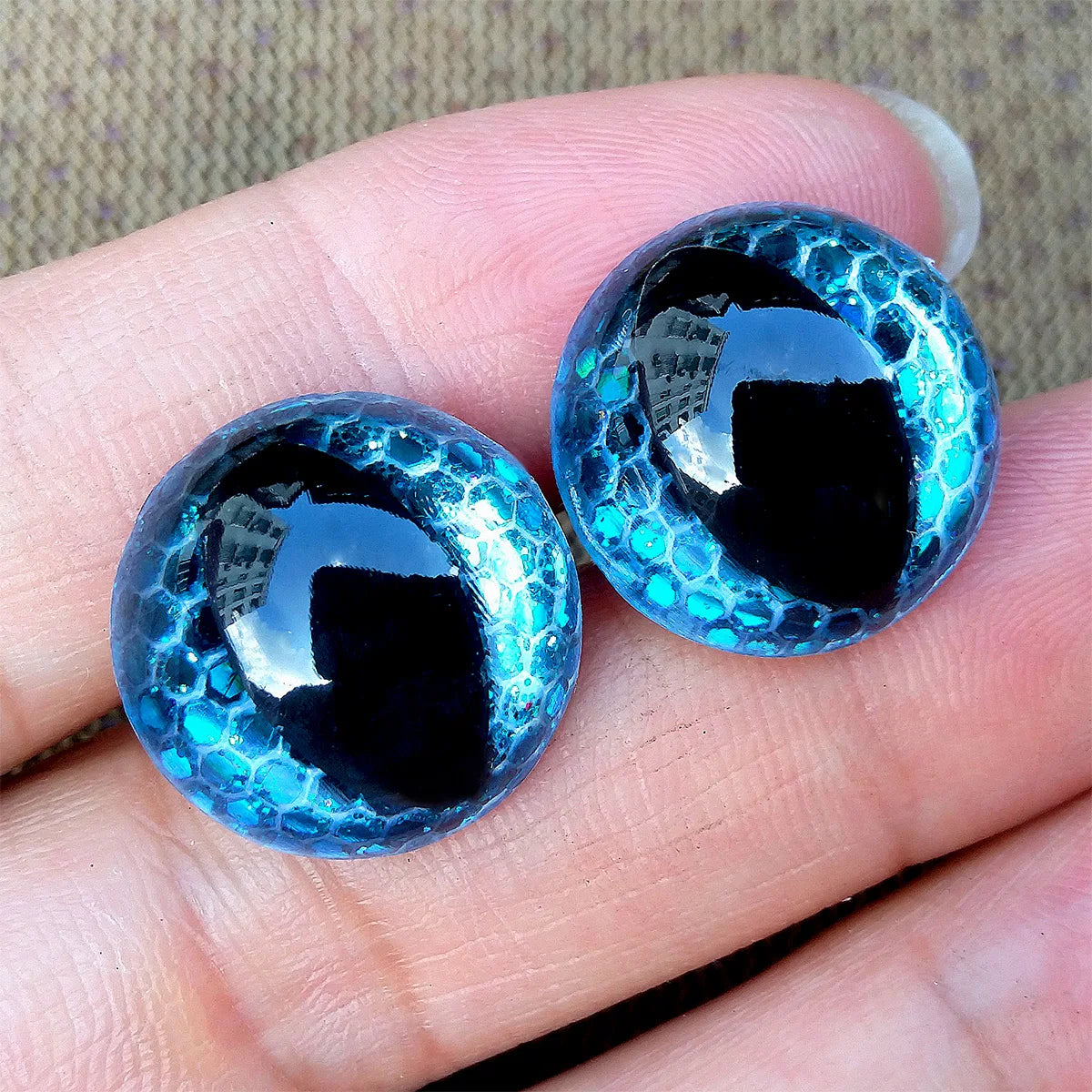 20pcs 3D Honeycomb Cat Safety Eyes for Amigurumi Crafts