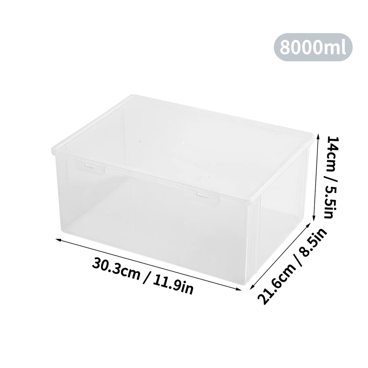 WORTHBUY Desk Organizer Transparent A4 Paper Plastic Storage Box Multifunctional Home Strorage Organizer Box For Office Supplies