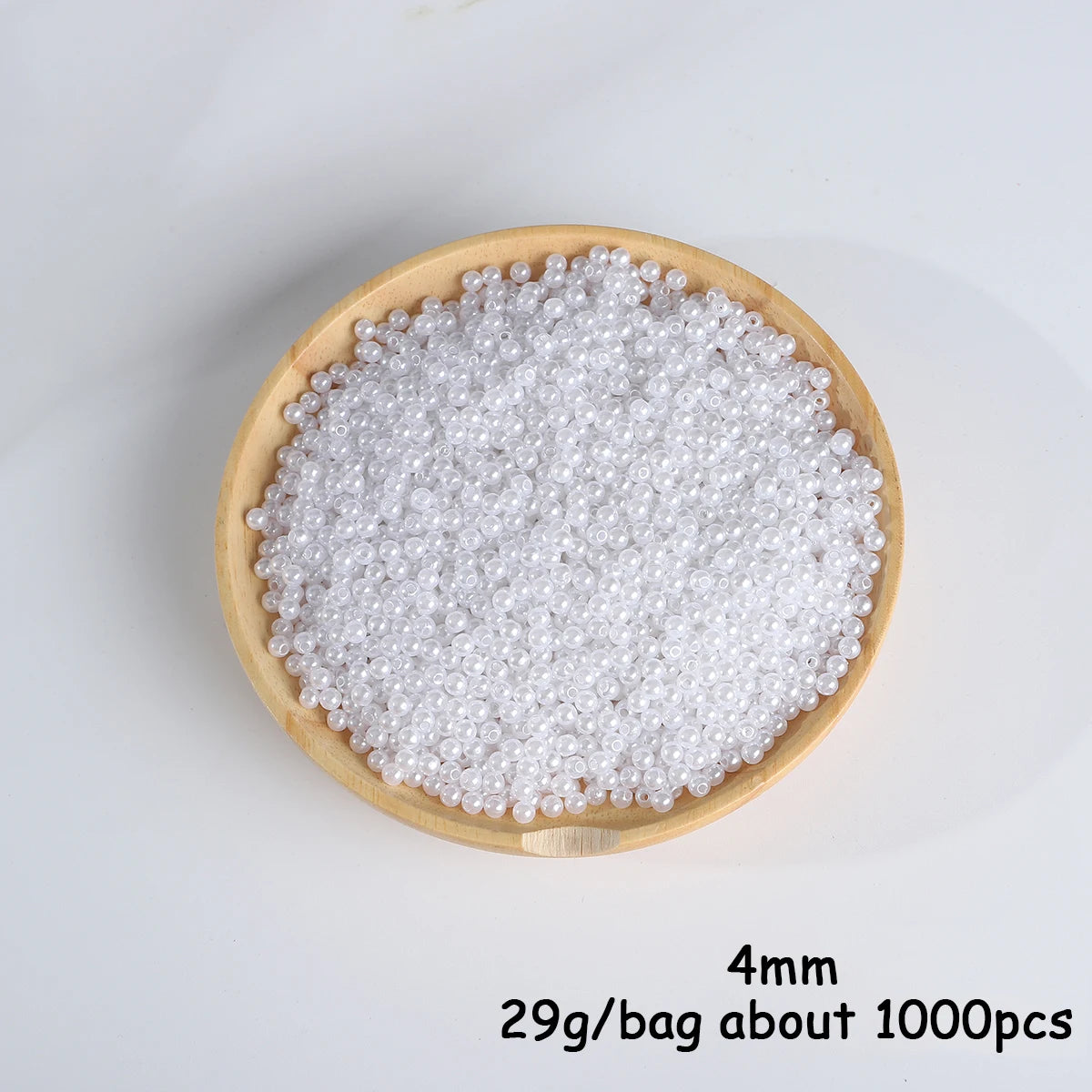 3-20mm 10-1000pcs Straight Hole ABS Imitation Pearl Beige White Bracelet Beads for DIY Jewelry Making