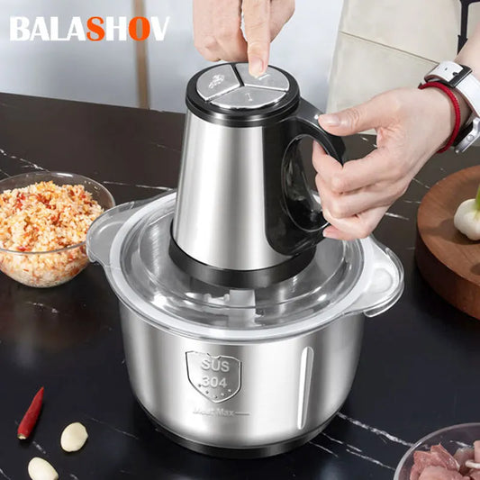 Electric Meat Mincer Grinder 5L Stainless Steel Food Processor