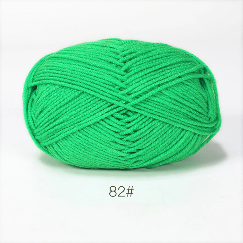 A1-1 50g Set Soft Milk Cotton Yarn for Knitting and Crochet
