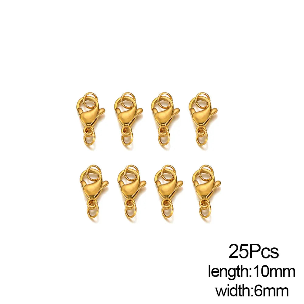 Stainless Steel Lobster Clasps Connector for DIY Jewelry Making