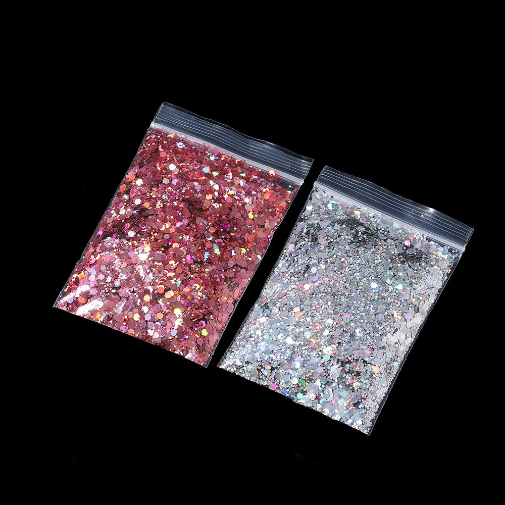 10g Holographic Hexagon Chunky Glitter for Epoxy Resin Art