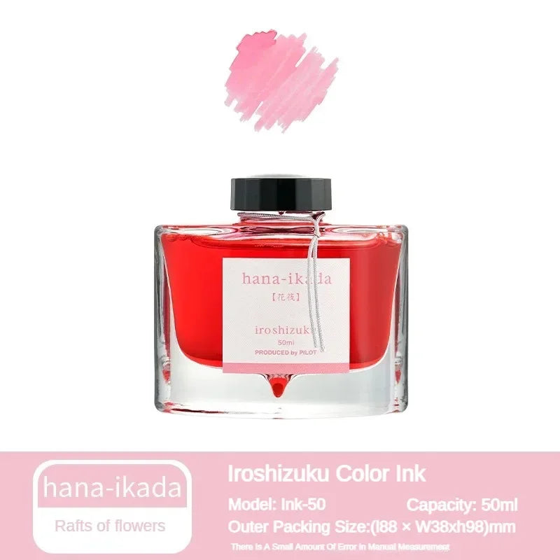 Pilot 25 Color 50ml Fountain Pen Ink Set with Glass Bottles for School and Office Use