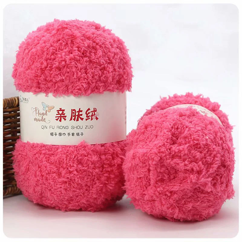 50g/Set Chenille Yarn Soft Coral Velvet for Knitting DIY