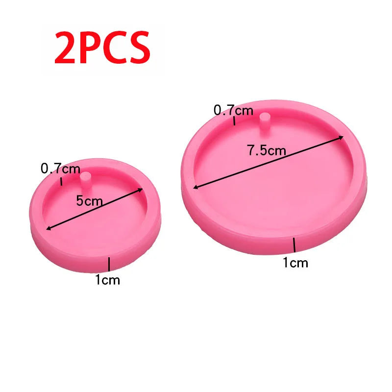 Dog Tag Bone Shaped Keychain Mold for DIY Resin Jewelry