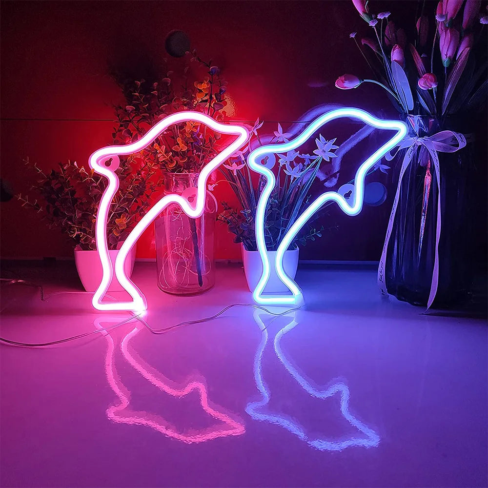 USB/Battery LED Neon Sign Lights Musical Note Wall Art Decor