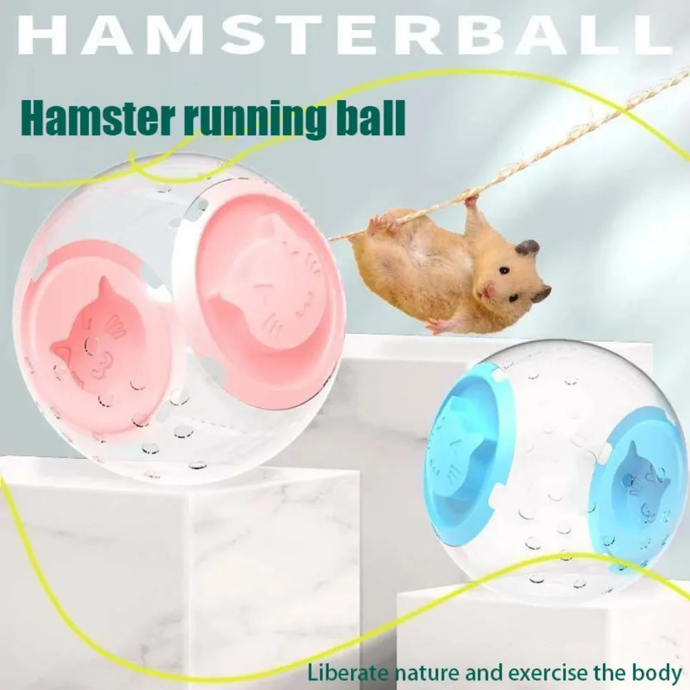 Sports ball grounding device, transparent hamster running ball, small animal pet supplies, porous breathable hamster ball