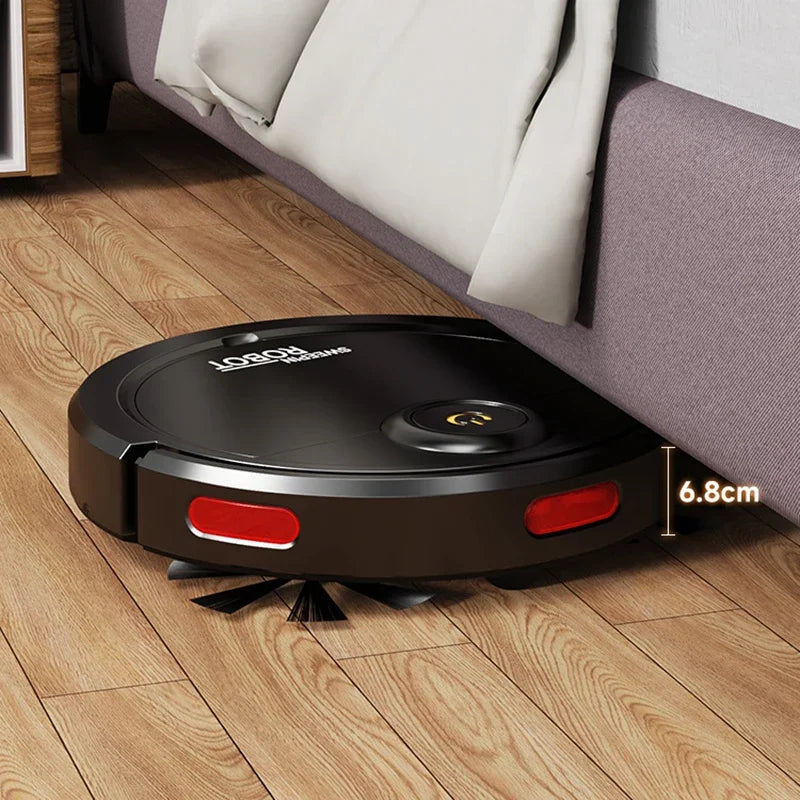 Fully Automatic Intelligent Sweeping Robot with Suction and Mopping Functions for Effortless Home Cleaning