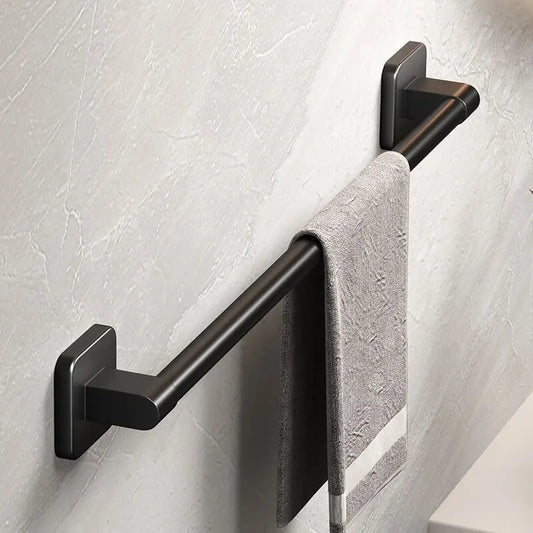 Toallero de pared para baño, sin perforaciones, barra horizontal, accesorios de cocina y baño