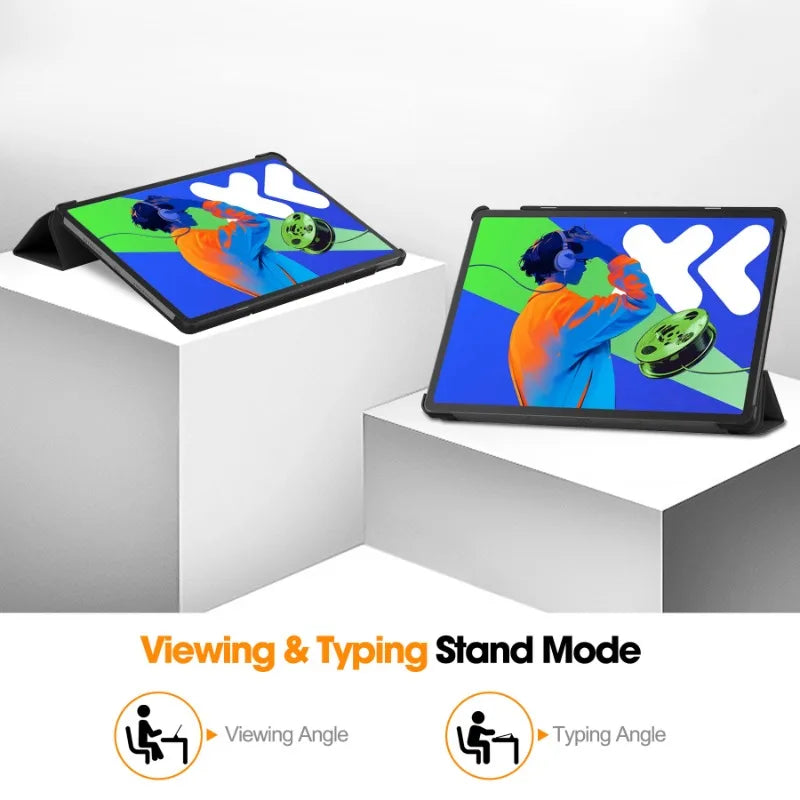 Smart Case for Lenovo Xiaoxin Pad Pro 12.7 Inch 2025 Folding Flip Stand with Auto Sleep Feature Tablet Cover