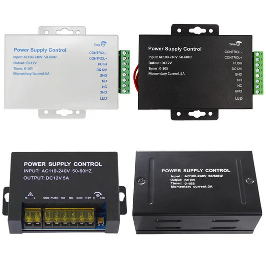 DC 12V Door Access Control Power Supply Switch 3A 5A for Electric Lock RFID Fingerprint Systems
