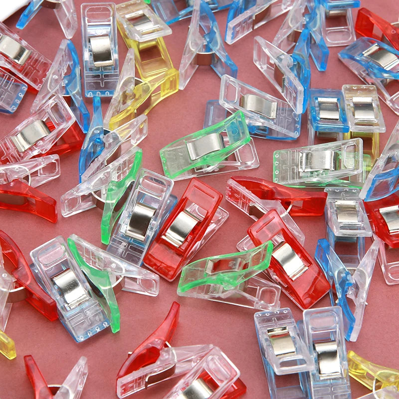 Sewing Clips Colorful Multipurpose Plastic Craft Binding Clips