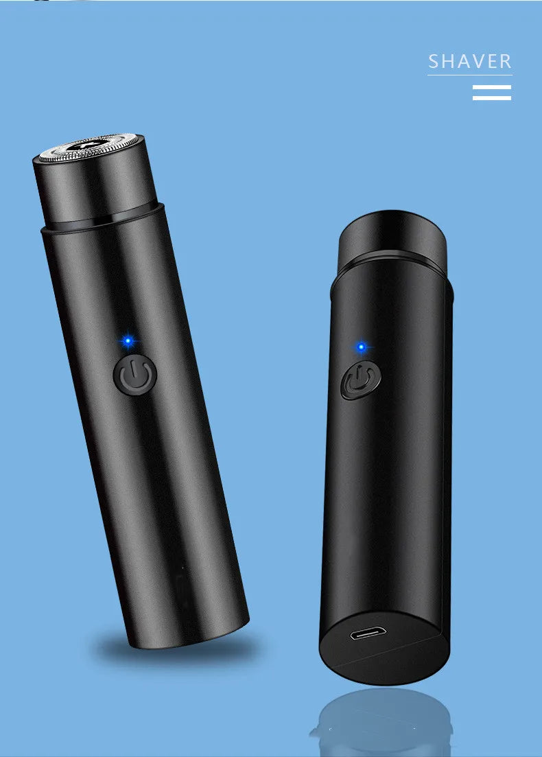 Portable Mini Electric Shaver Razor USB Rechargeable Hair Trimmer for Home Travel Use