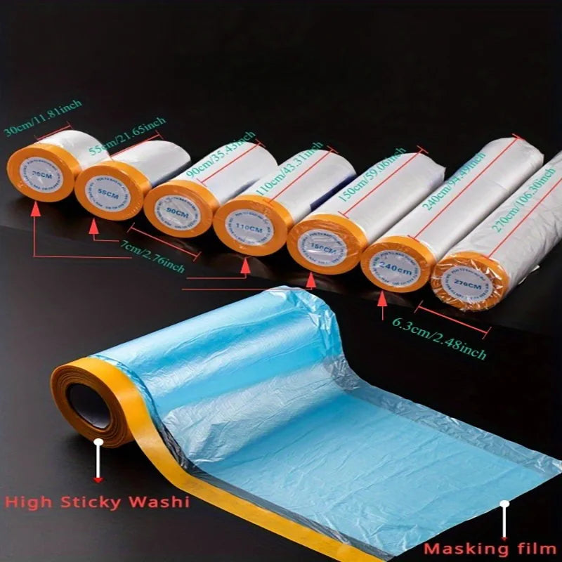 Washi Paint Protection Film Dust Protection Masking Film Car Painting Beauty Decoration Masking Furniture Dust Protection