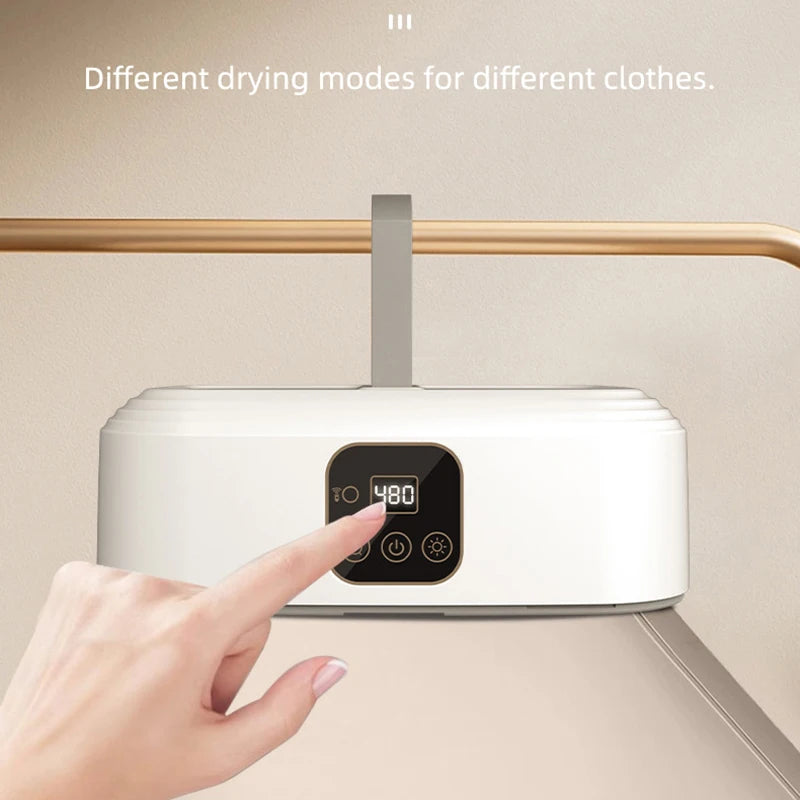 Multifunctional Electric Clothes Dryer Portable Compact Foldable Laundry Dryer Machine with Timer and Dryer Bag