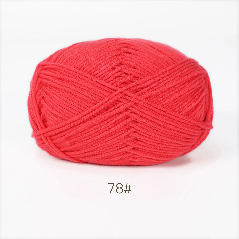 A1-1 50g Set Soft Milk Cotton Yarn for Knitting and Crochet