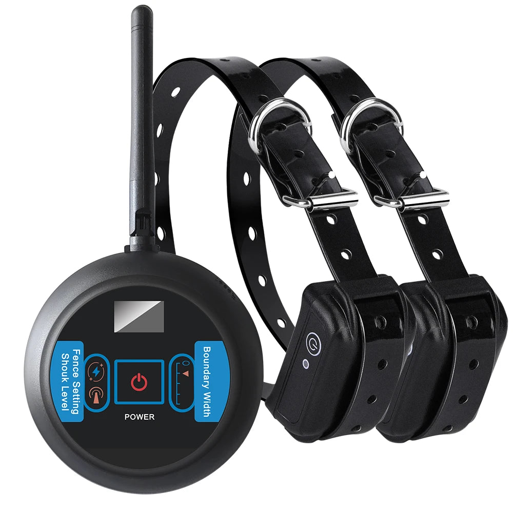 Wireless Dog Fence System with Waterproof Collar Adjustable Shock & Vibration Containment for All Size Dogs 200m Range