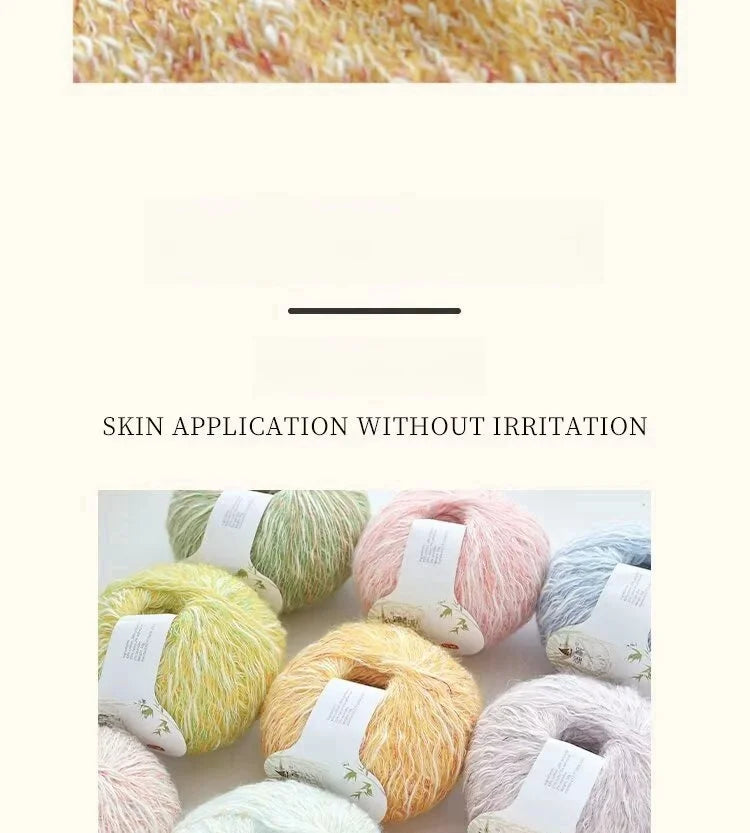 300g Eco-Friendly Bamboo Fiber Yarn for Hand Knitting and Crochet Fashion Projects, Thick and Thin Texture for Sweaters, Scarves, Hats, Shawls and More