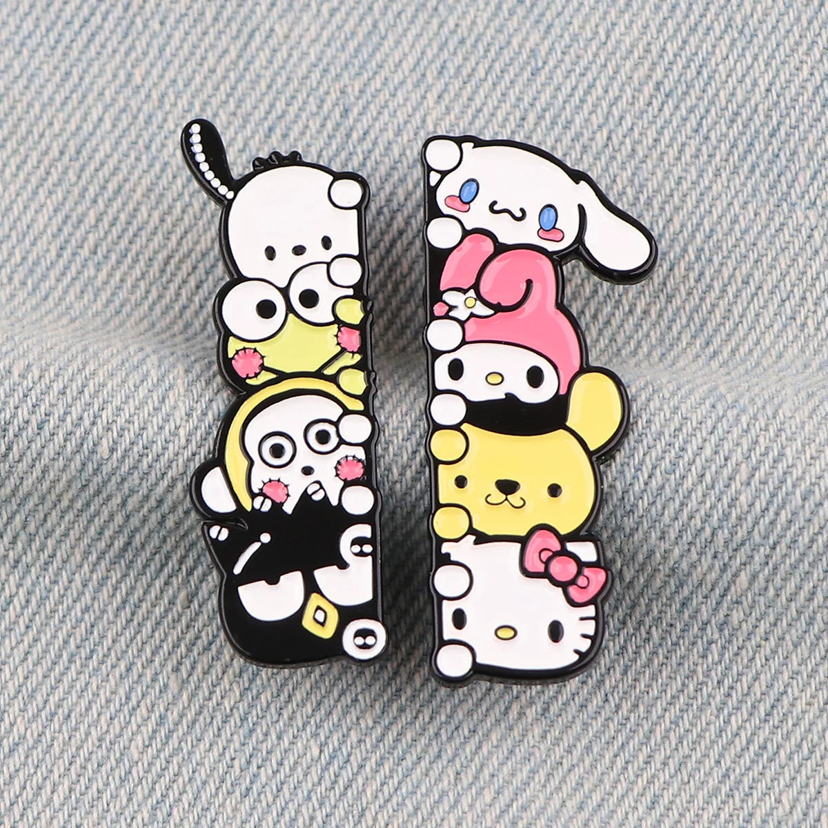 Kawaii Anime Badges on Backpack Cute Things Enamel Pin Cartoon Brooches for Women Cosplay Accessories Fashion Jewelry Toys Gift