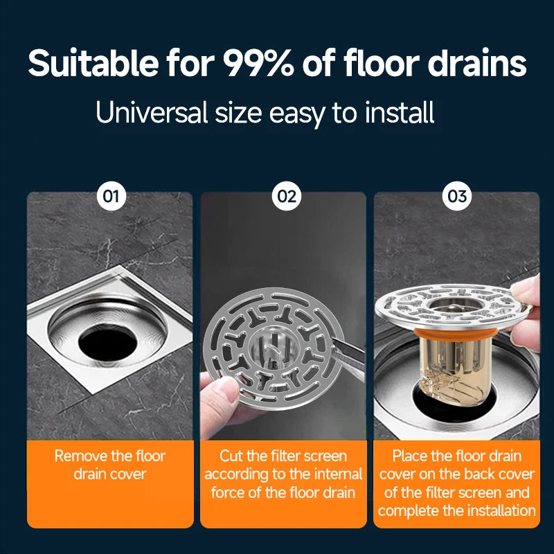 Magnetic Self-Closing Odor and Insect Proof Floor Drain Core Deodorant Anti-Odor No Smell Bathroom Toilet Sewer Shower Drain