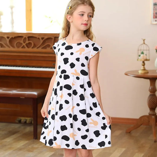 Girl's Dress New Style Big Child Princess Skirt Summer Sleeveless CHILDREN'S Dress Vest Skirt