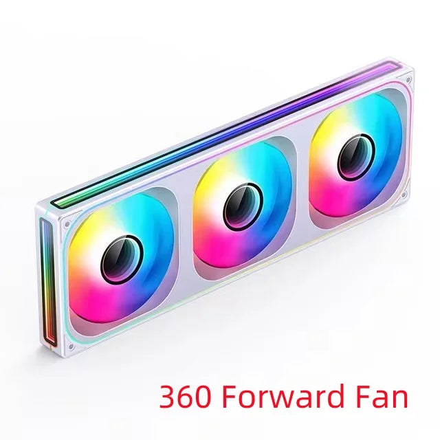 JONSBO ZB-120 ARGB Computer Case Fan 12CM 5V PWM Monolithic Structure Water-Cooled Fan Kit