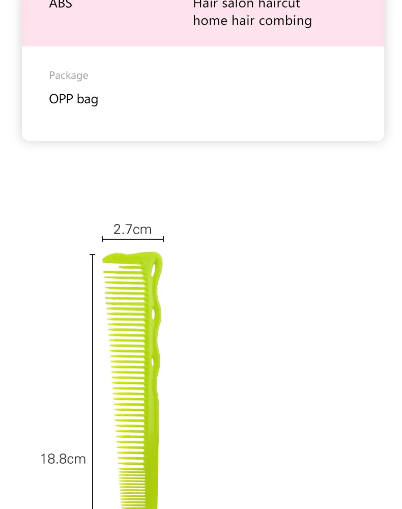 Professional Haircut Comb for Barber Shop and Salon Use