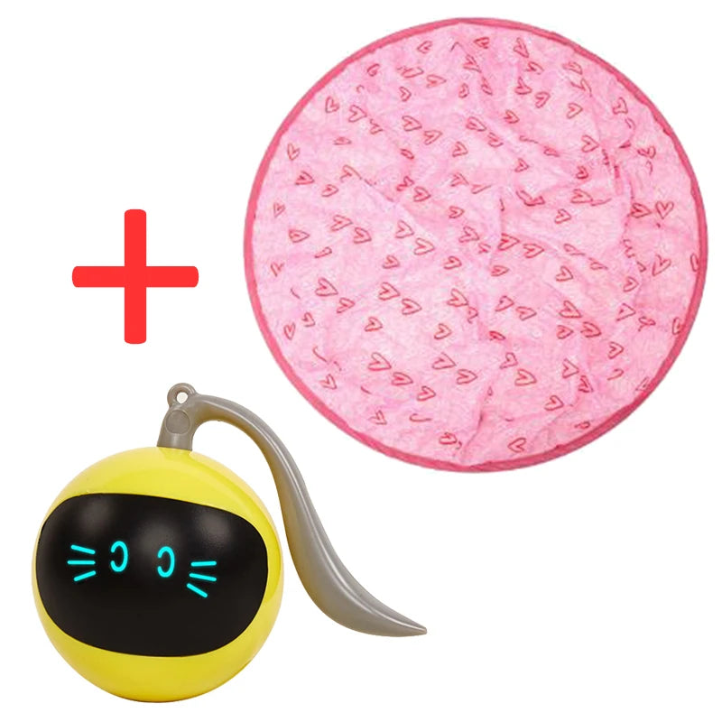 Automatic Funny Cat Toys Electric Motion Undercover Moving Bouncing Rolling Ball Interactive Toy For Indoor Cat Kitty Pet Toy