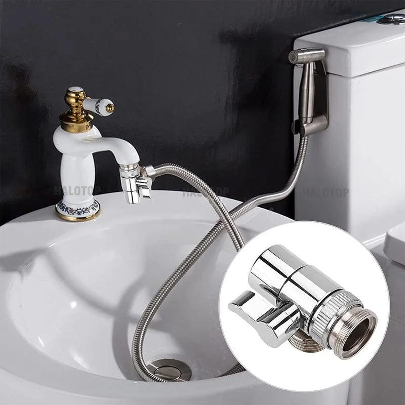 M22/M24 Switch Faucet Adapter Kitchen Sink Splitter Diverter Valve Water Tap Connector for Toilet Bidet Shower Bathroom Kitchen