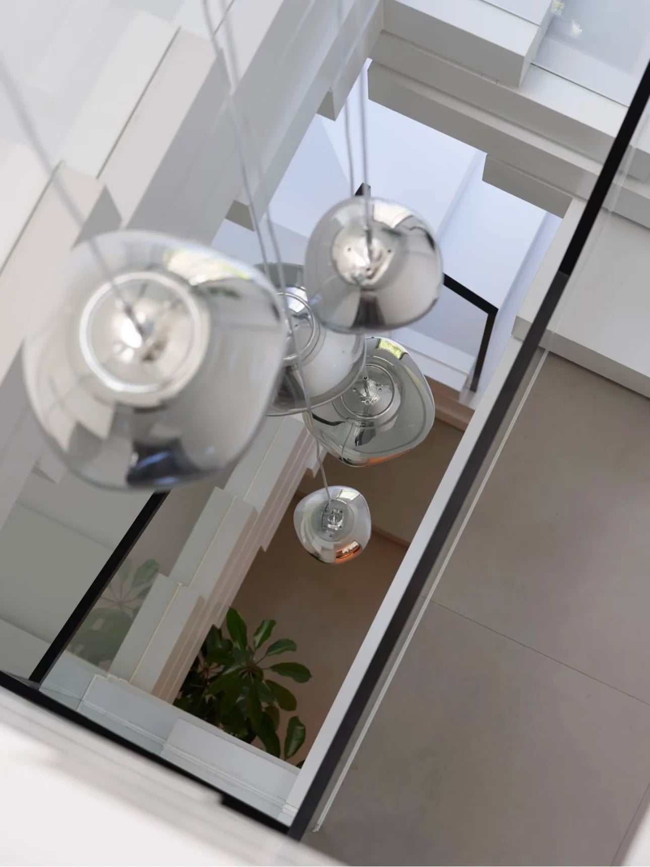 Modern Glass Pendant Light with PVC Lava Design for Nordic Loft Style Home Decor and LED Ceiling Illumination