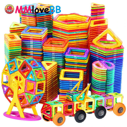 Big Size Magnetic Building Blocks Set for Kids Creative Constructor Toys for Boys and Girls Ages 4 to 12