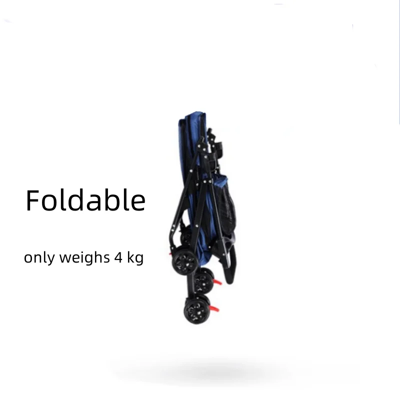 Foldable Pet Stroller Cat Small Dog Cart Puppy Kitten Teddy Car Outdoor Lightweight Folding Pet Stroller