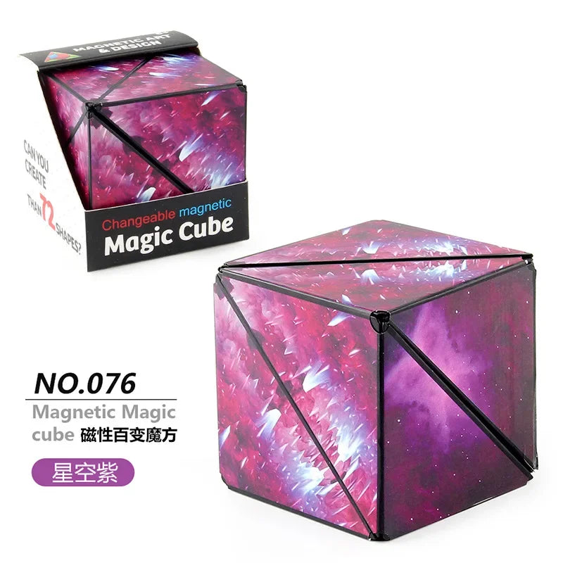 Variety Geometric Changeable Magnetic Magic Cube Fidget Toy