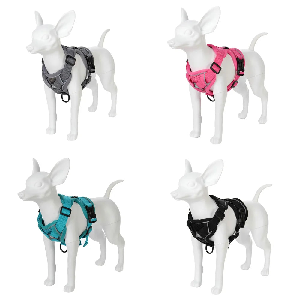 Pet Dog Leash For Small Medium Dogs Cats Hiking Reflective Puppy Adjustable Solid Harness Vest Set Chihuahua Bulldog Supplies
