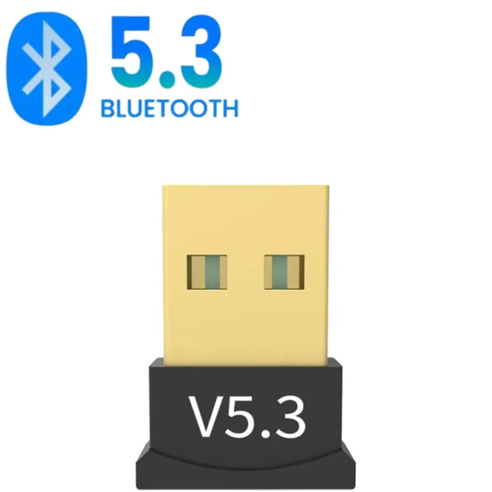 Adaptador USB Bluetooth 5.3 Adaptador inalámbrico Bluetooth 5.1 Dongle para PC Portátil Altavoz inalámbrico Receptor de audio Transmisor USB